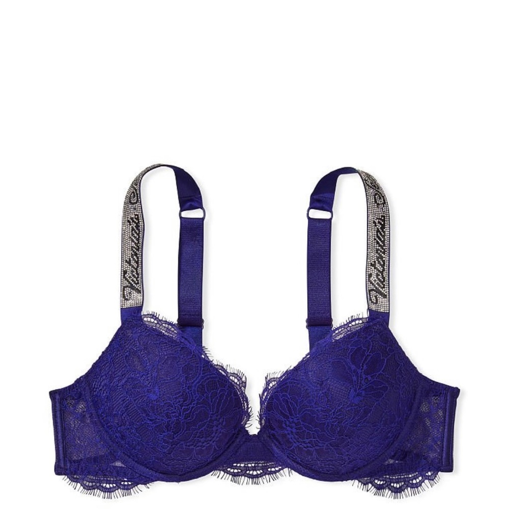 Victoria’s Secret Very Sexy Shine Strap Lace Push Up bra. Size 38D